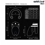 ADDICTED TOYS LOCKED - OBSIDIAN HOLD PENIS CAGE ROZMIAR M